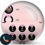 Logo of Theme Dialer Ribbon Pink android Application 